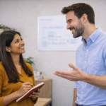 Gesprek tussen collega's